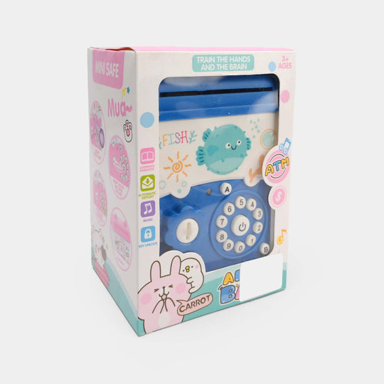 Money Safe Electric Lock Kids ATM Machine