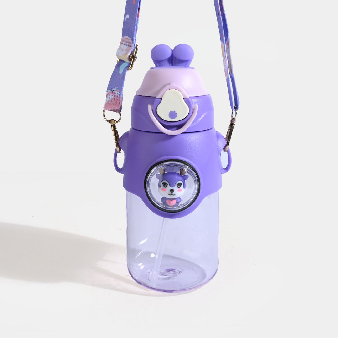 KIDS STRAW WATER BOTTLE/BEAKER | SH2702 - PURPLE