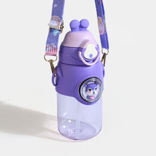 KIDS STRAW WATER BOTTLE/BEAKER | SH2702 - PURPLE