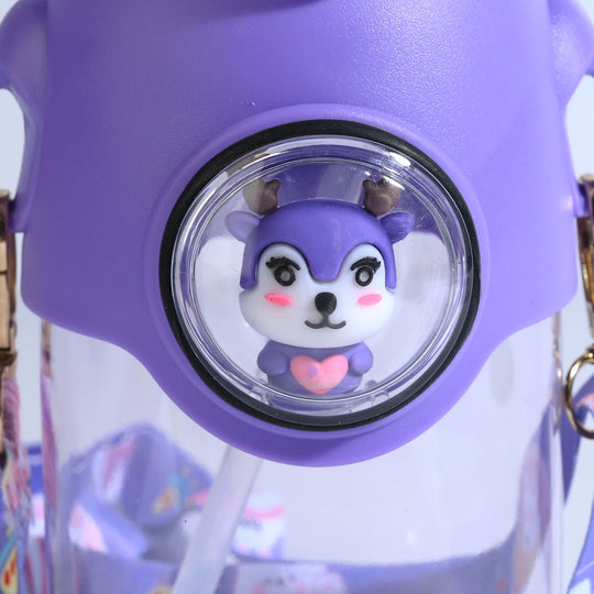 KIDS STRAW WATER BOTTLE/BEAKER | SH2702 - PURPLE