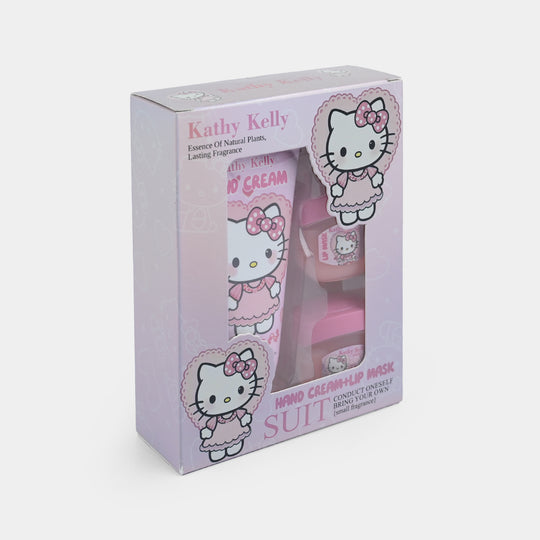 Compact Hand Cream and Lip Mask Set