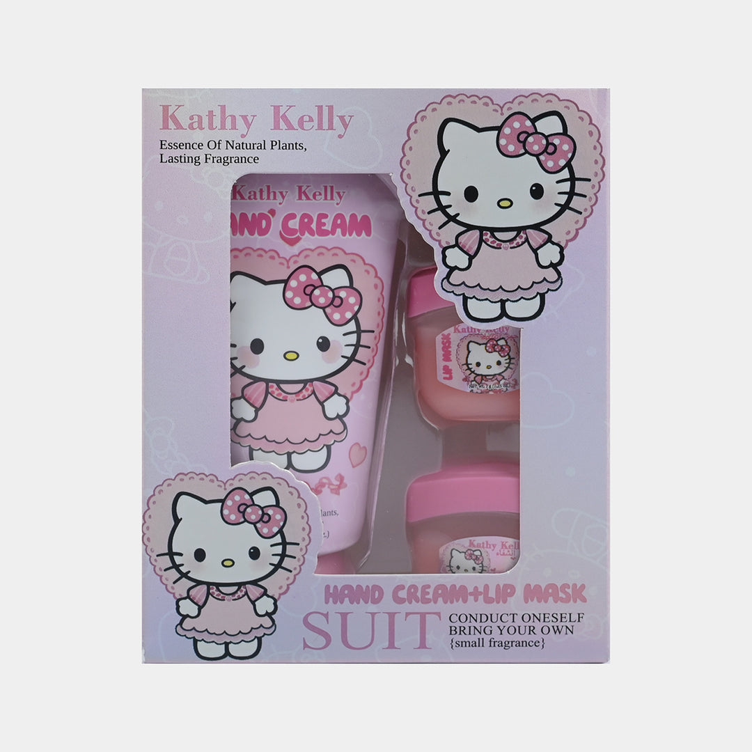 Compact Hand Cream and Lip Mask Set