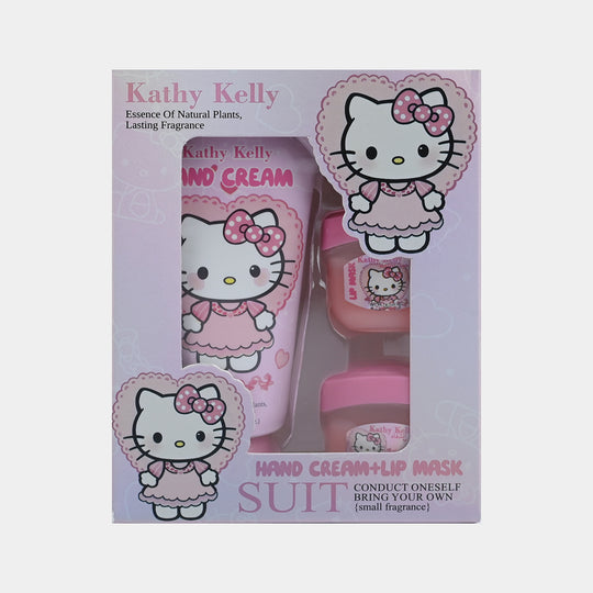 Compact Hand Cream and Lip Mask Set