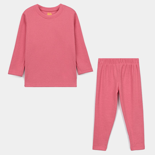 Boys Thermal inner Suit Pink