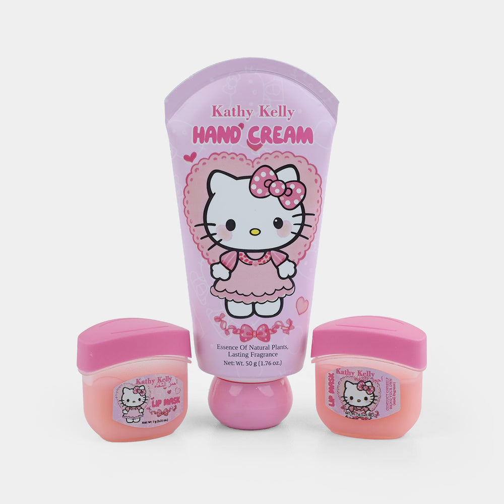 Compact Hand Cream and Lip Mask Set