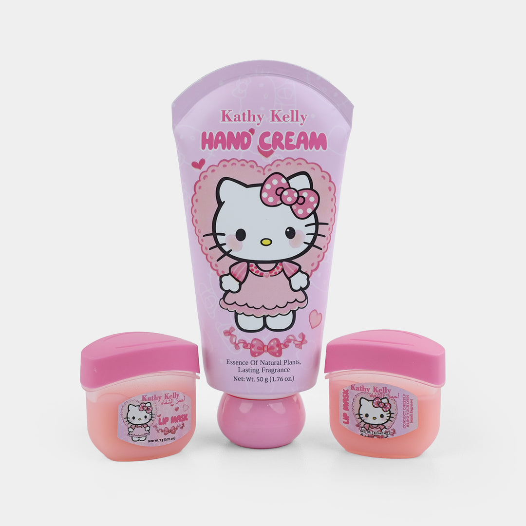 Compact Hand Cream and Lip Mask Set