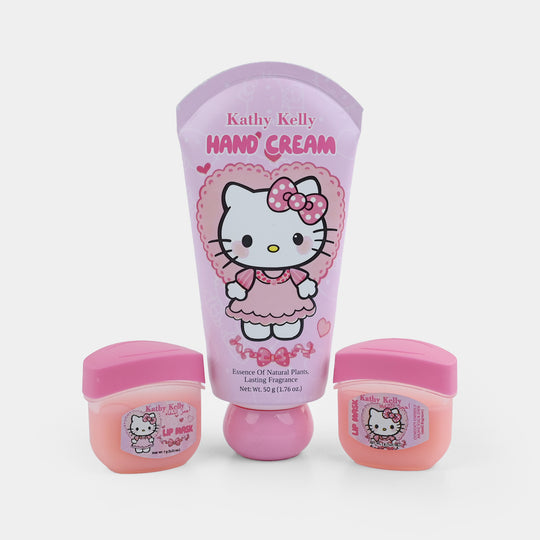 Compact Hand Cream and Lip Mask Set