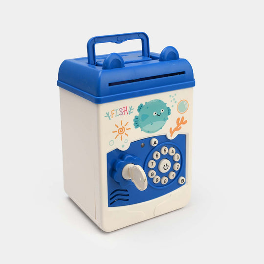 Money Safe Electric Lock Kids ATM Machine