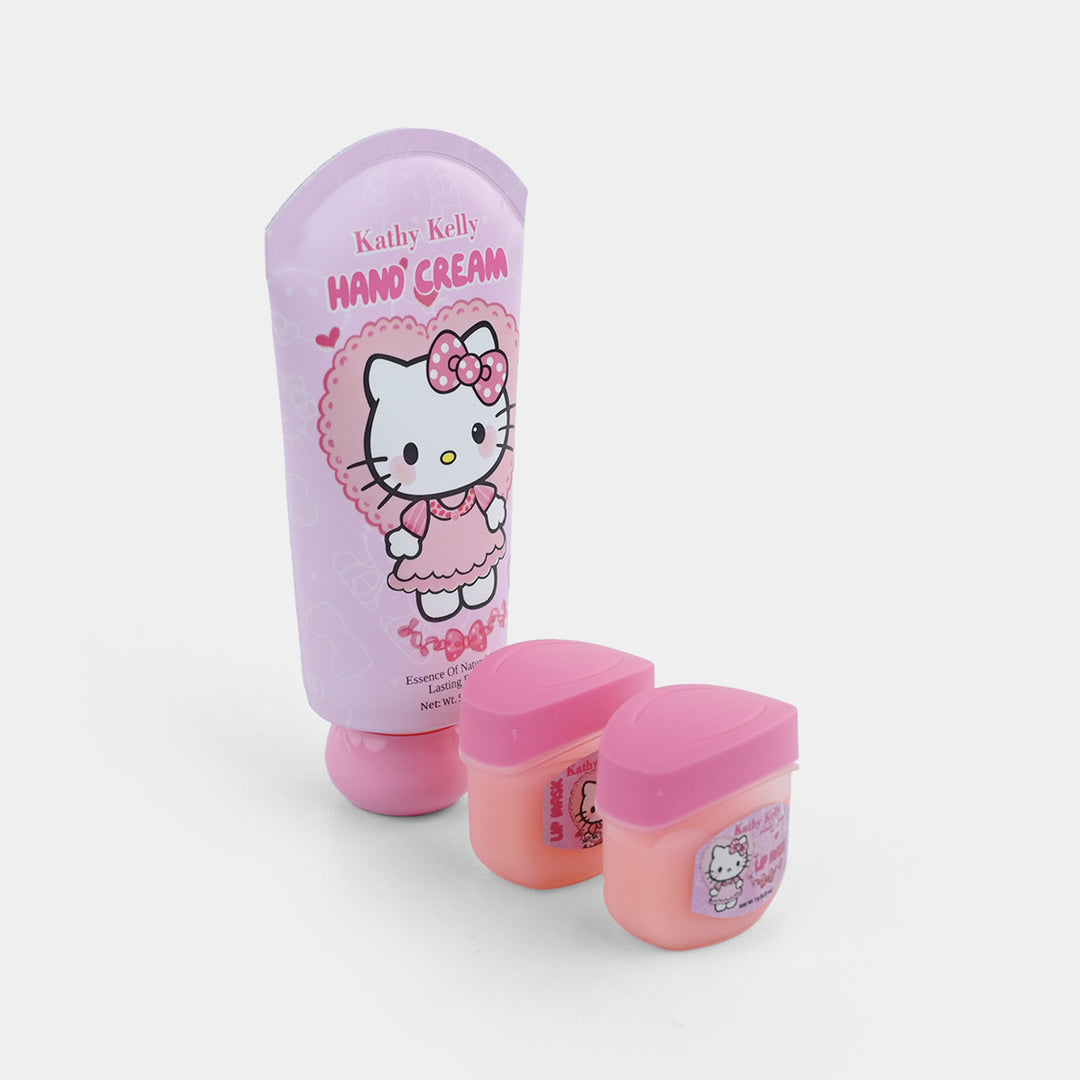 Compact Hand Cream and Lip Mask Set