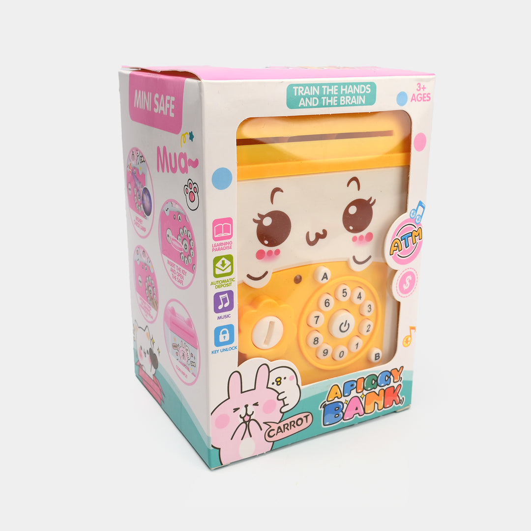 Money Safe Electric Lock Kids ATM Machine