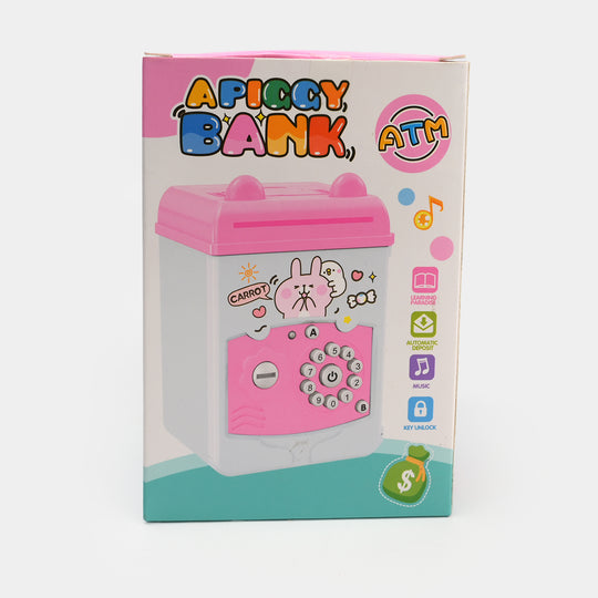 Money Safe Electric Lock Kids ATM Machine