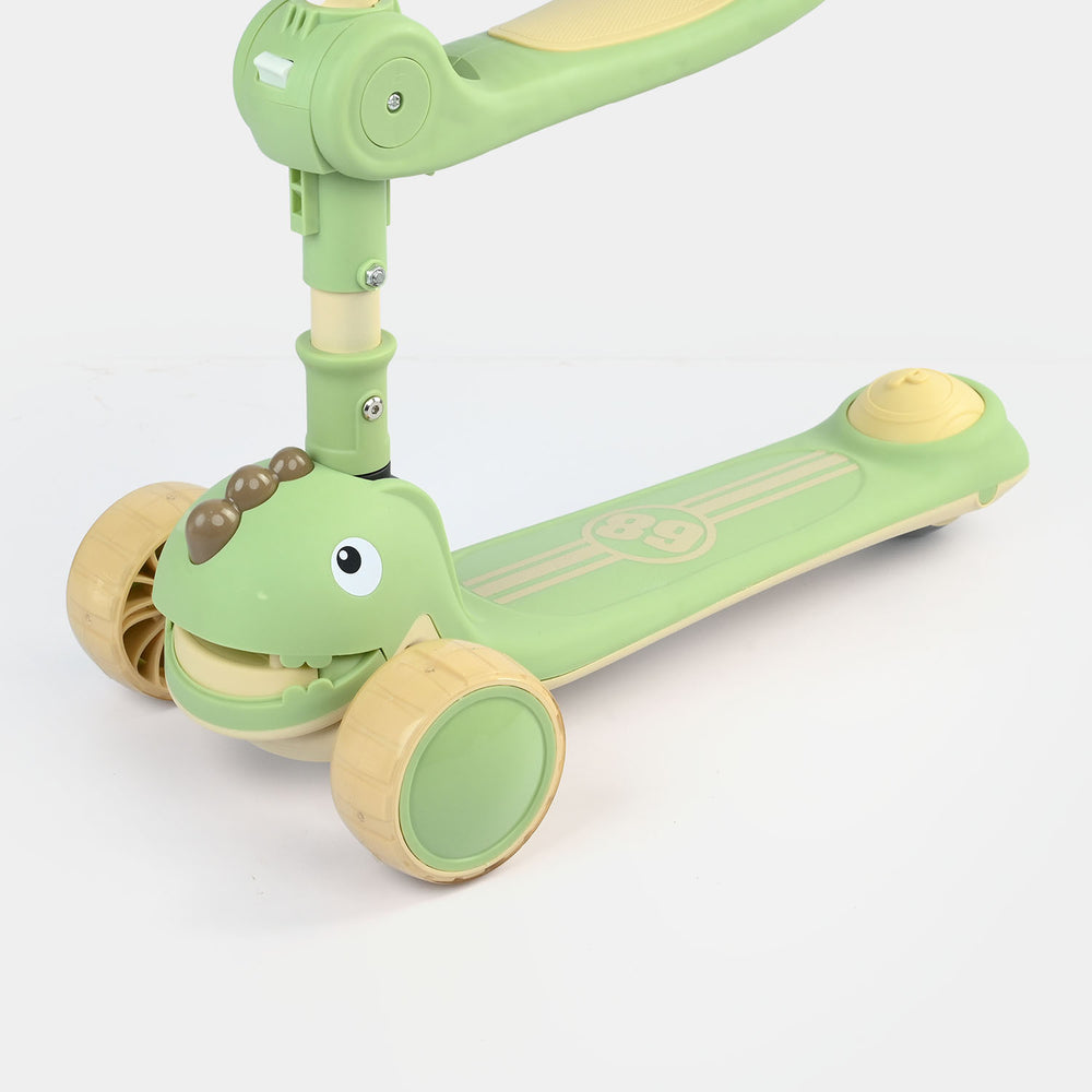 Kids' 3-Wheel Scooty with Lights & Sound | 613 Green