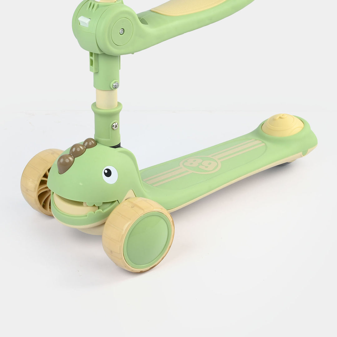 Kids' 3-Wheel Scooty with Lights & Sound | 613 Green