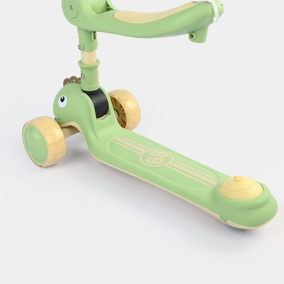 Kids' 3-Wheel Scooty with Lights & Sound | 613 Green