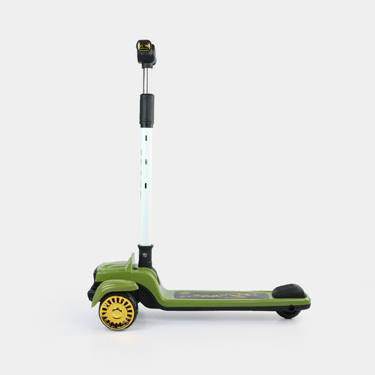 Kids' 3-Wheel Scooty with Lights & Sound | 618A Green