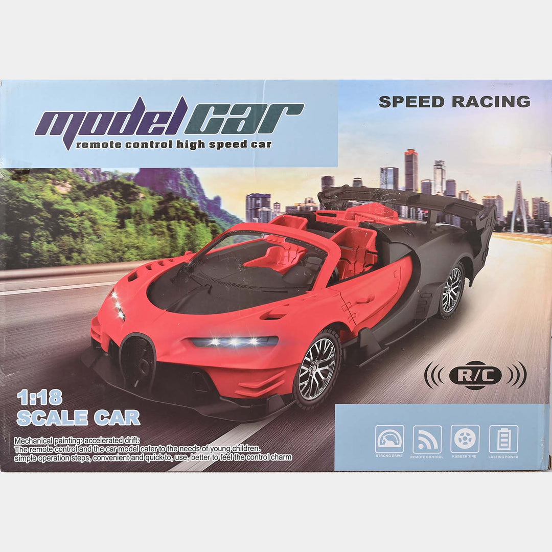 Remote Control High-Speed Model Car