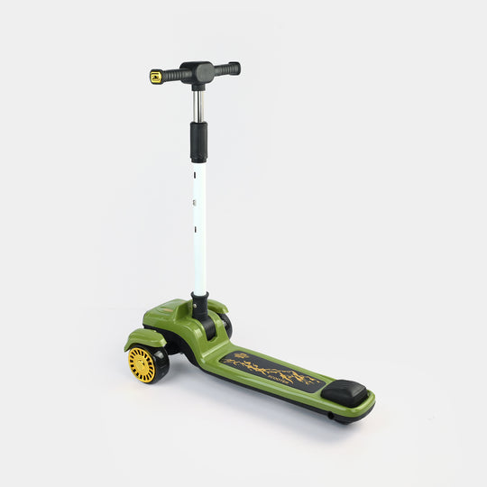 Kids' 3-Wheel Scooty with Lights & Sound | 618A Green