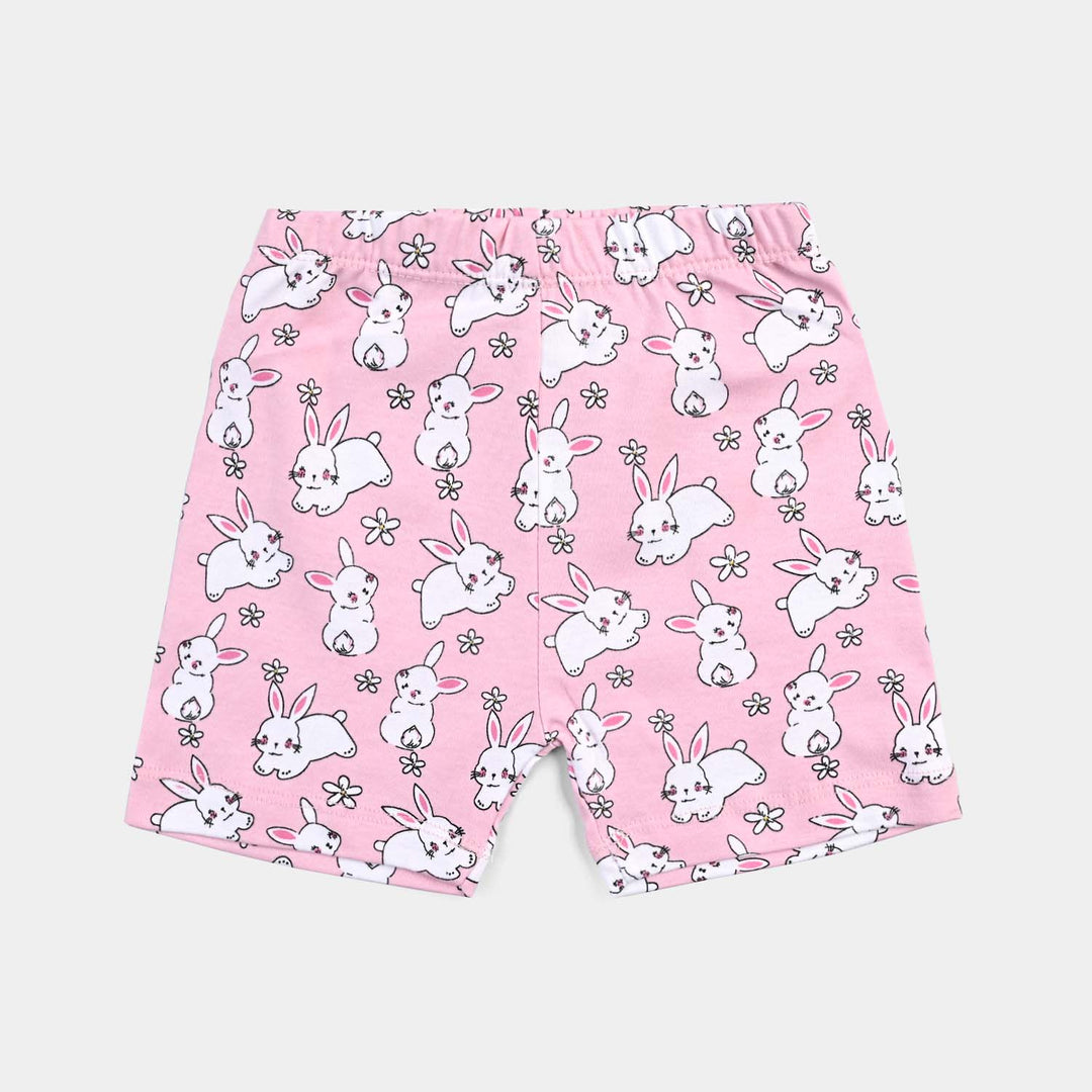 Infant Unisex Cotton Interlock 3 Piece Short Bunny