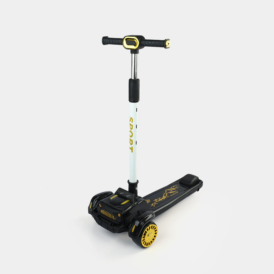 Kids' 3-Wheel Scooty with Lights & Sound | 618A Black