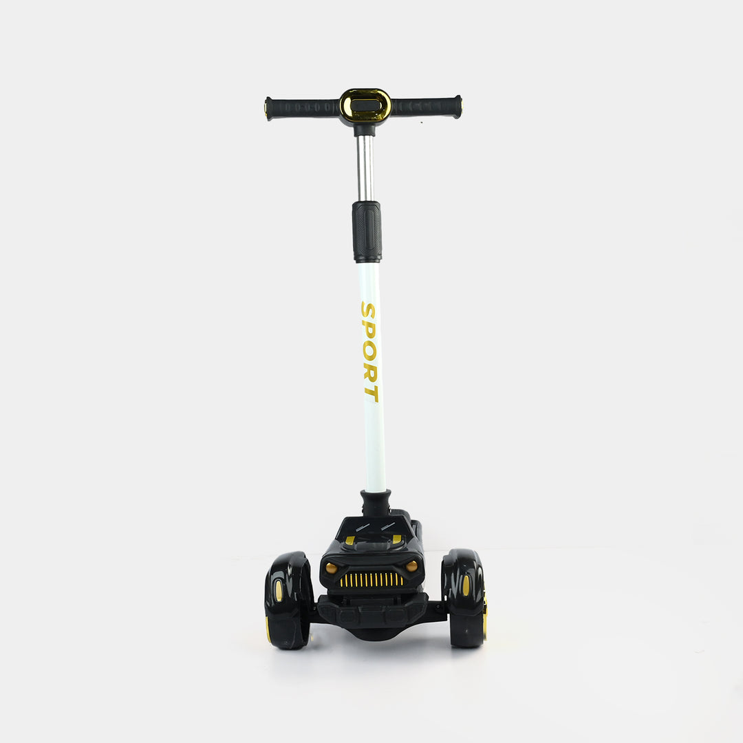 Kids' 3-Wheel Scooty with Lights & Sound | 618A Black