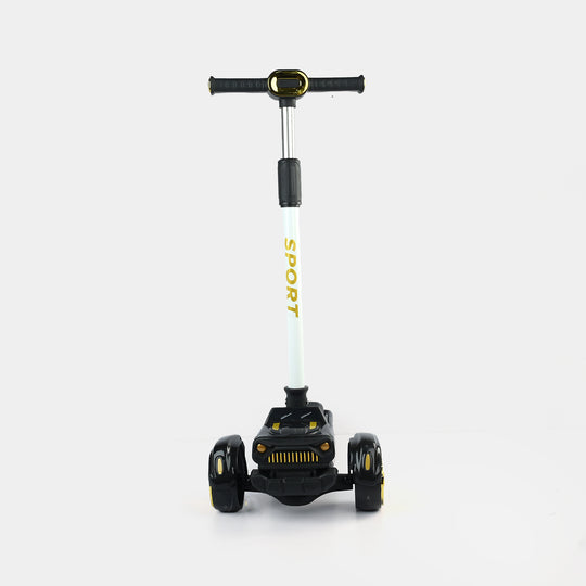 Kids' 3-Wheel Scooty with Lights & Sound | 618A Black