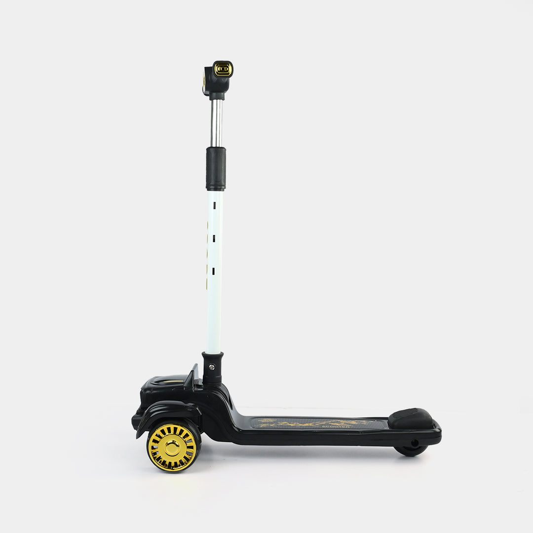 Kids' 3-Wheel Scooty with Lights & Sound | 618A Black