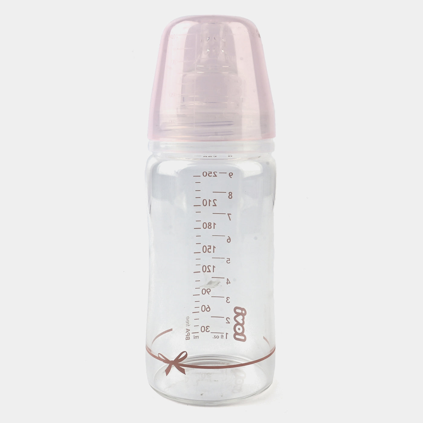 Lovi Glass Bottle Diamond Glass 250 Ml Baby Shower Girl