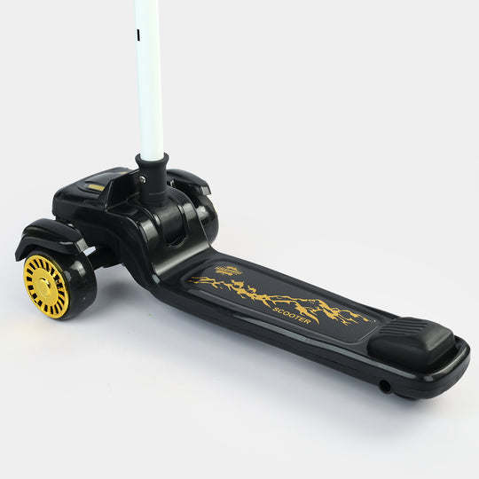Kids' 3-Wheel Scooty with Lights & Sound | 618A Black