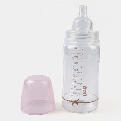 Lovi Glass Bottle Diamond Glass 250 Ml Baby Shower Girl