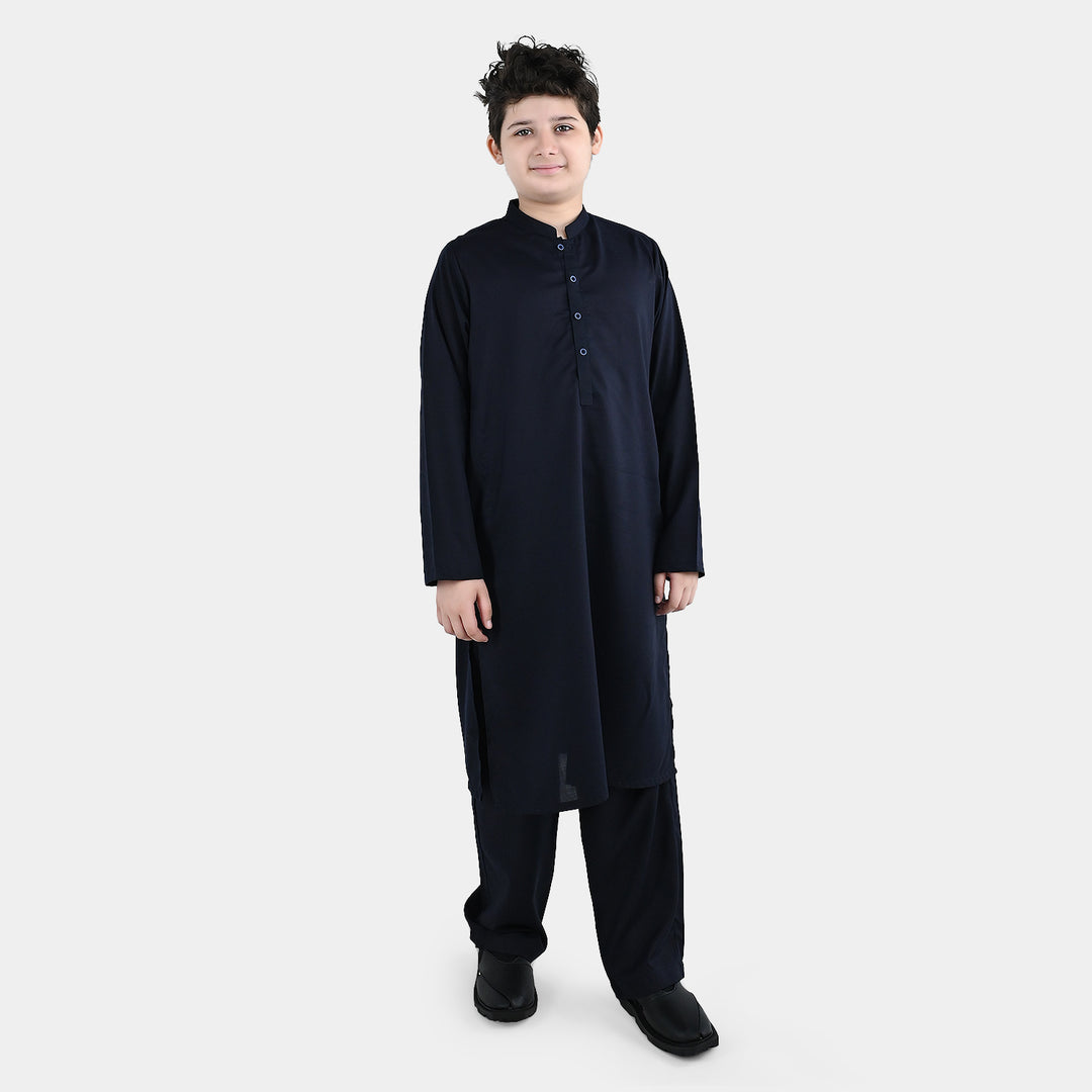 Boys Poly Viscose 2 Piece Suit (Khas Navy)