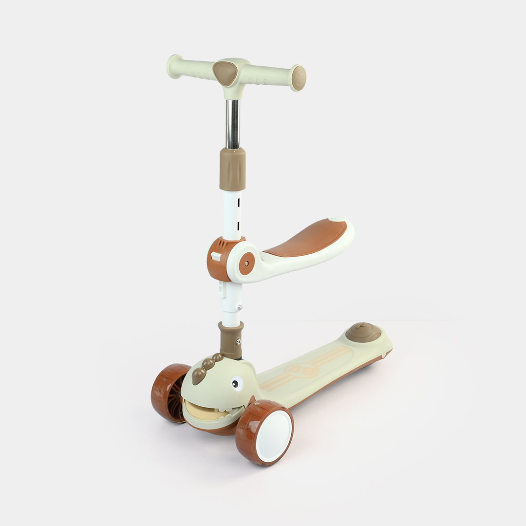 Kids' 3-Wheel Scooty with Lights & Sound | 613 Brown