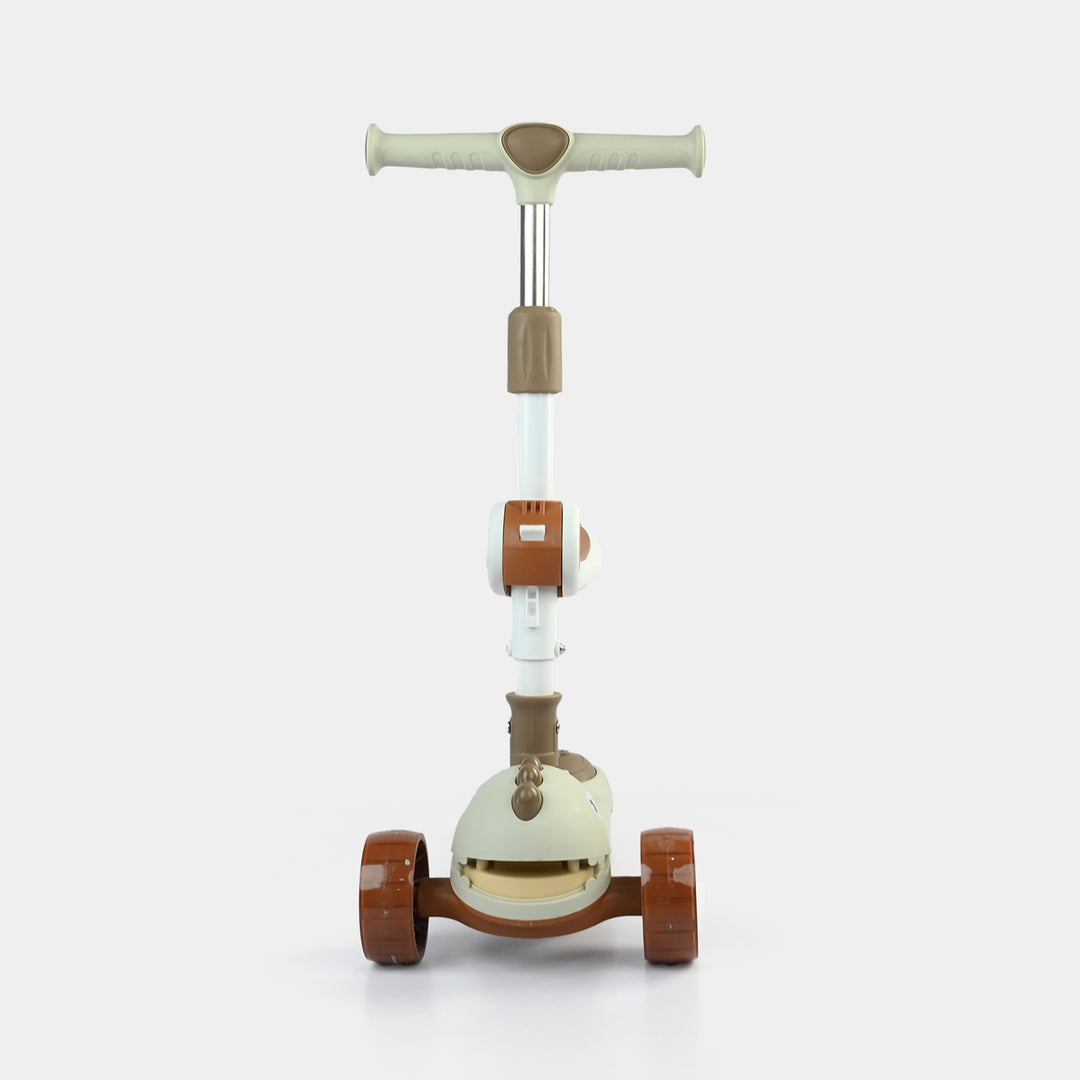 Kids' 3-Wheel Scooty with Lights & Sound | 613 Brown