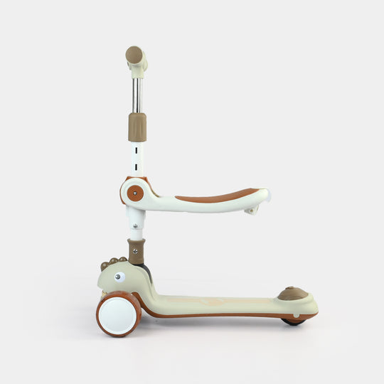 Kids' 3-Wheel Scooty with Lights & Sound | 613 Brown