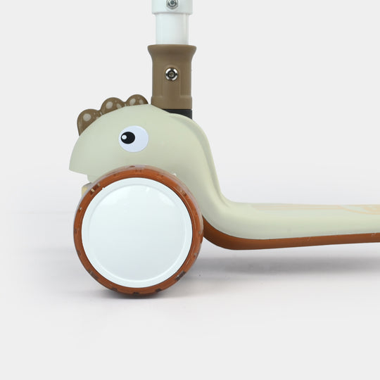 Kids' 3-Wheel Scooty with Lights & Sound | 613 Brown