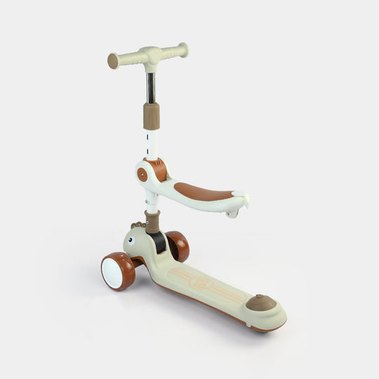 Kids' 3-Wheel Scooty with Lights & Sound | 613 Brown