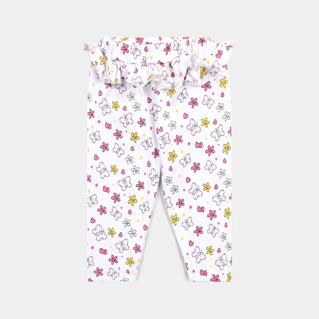 Infant Girls Cotton Interlock Pyjama 3PC Set Bunny