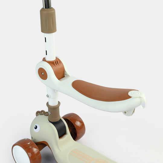 Kids' 3-Wheel Scooty with Lights & Sound | 613 Brown