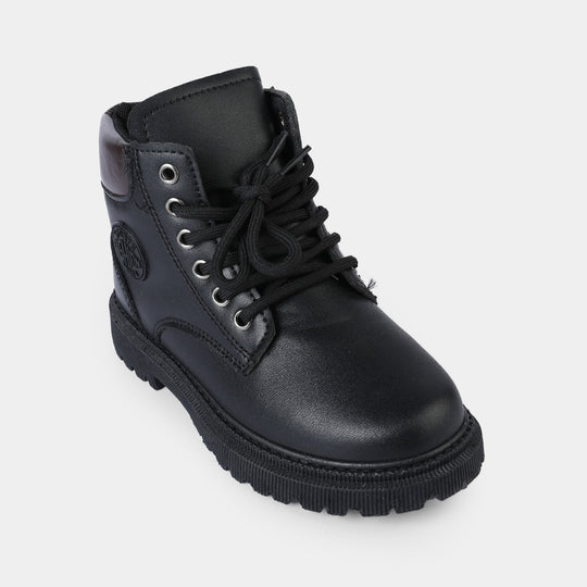 Boys Boots A01-BLACK