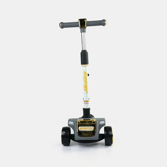 Kids' 3-Wheel Scooty with Lights & Sound | ARJ-518 Grey