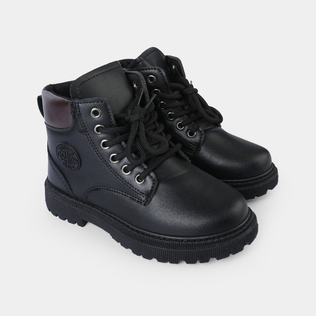 Boys Boots A01-BLACK