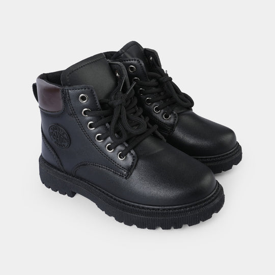 Boys Boots A01-BLACK