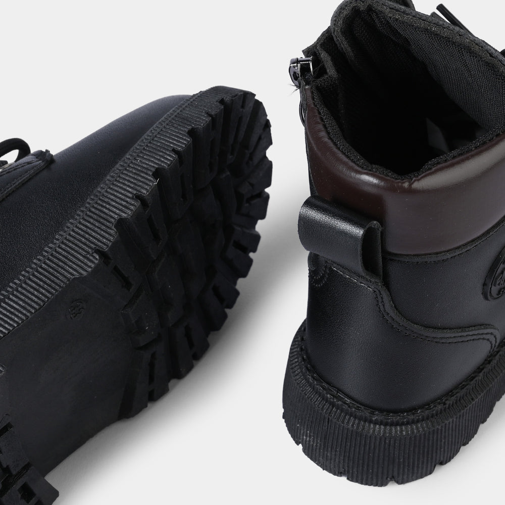 Boys Boots A01-BLACK