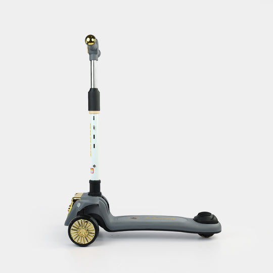 Kids' 3-Wheel Scooty with Lights & Sound | ARJ-518 Grey
