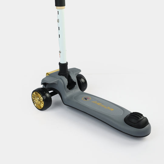Kids' 3-Wheel Scooty with Lights & Sound | ARJ-518 Grey