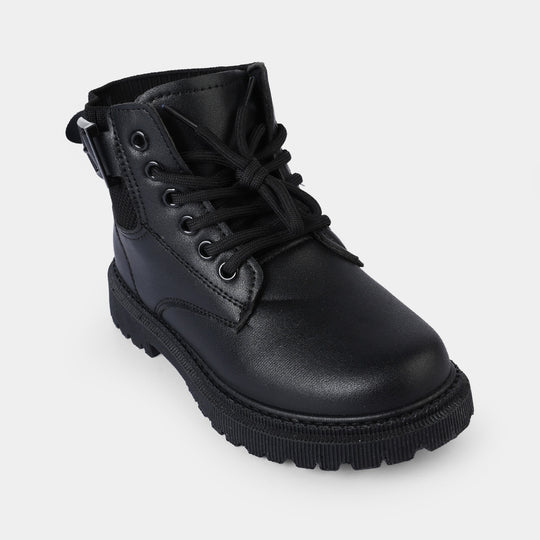 Boys Boots A02-BLACK