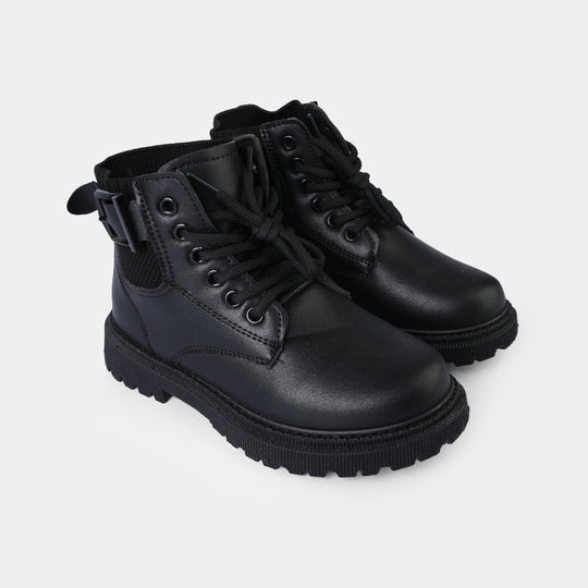 Boys Boots A02-BLACK