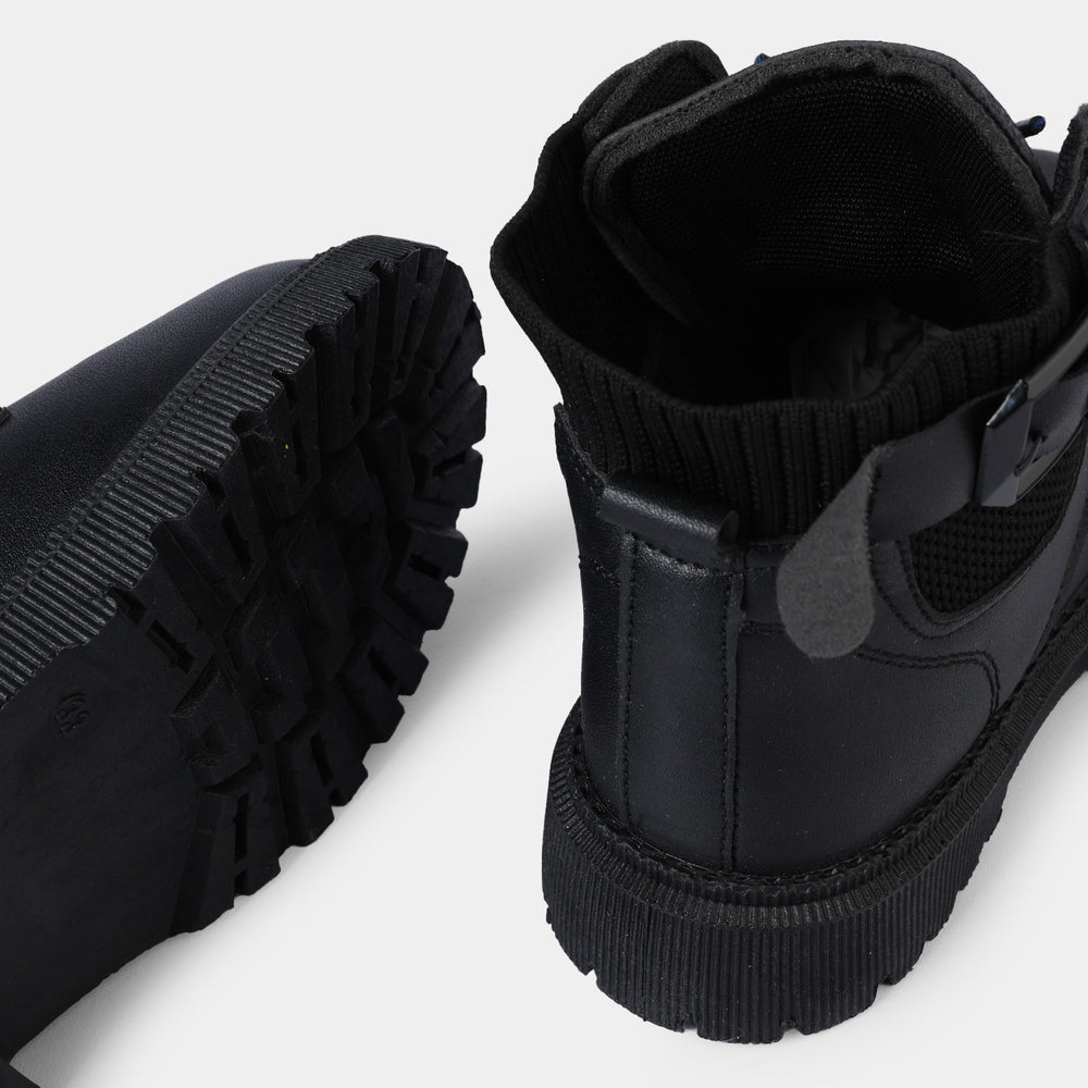 Boys Boots A02-BLACK