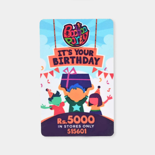Bachaa Party Gift Card | Rs.5000