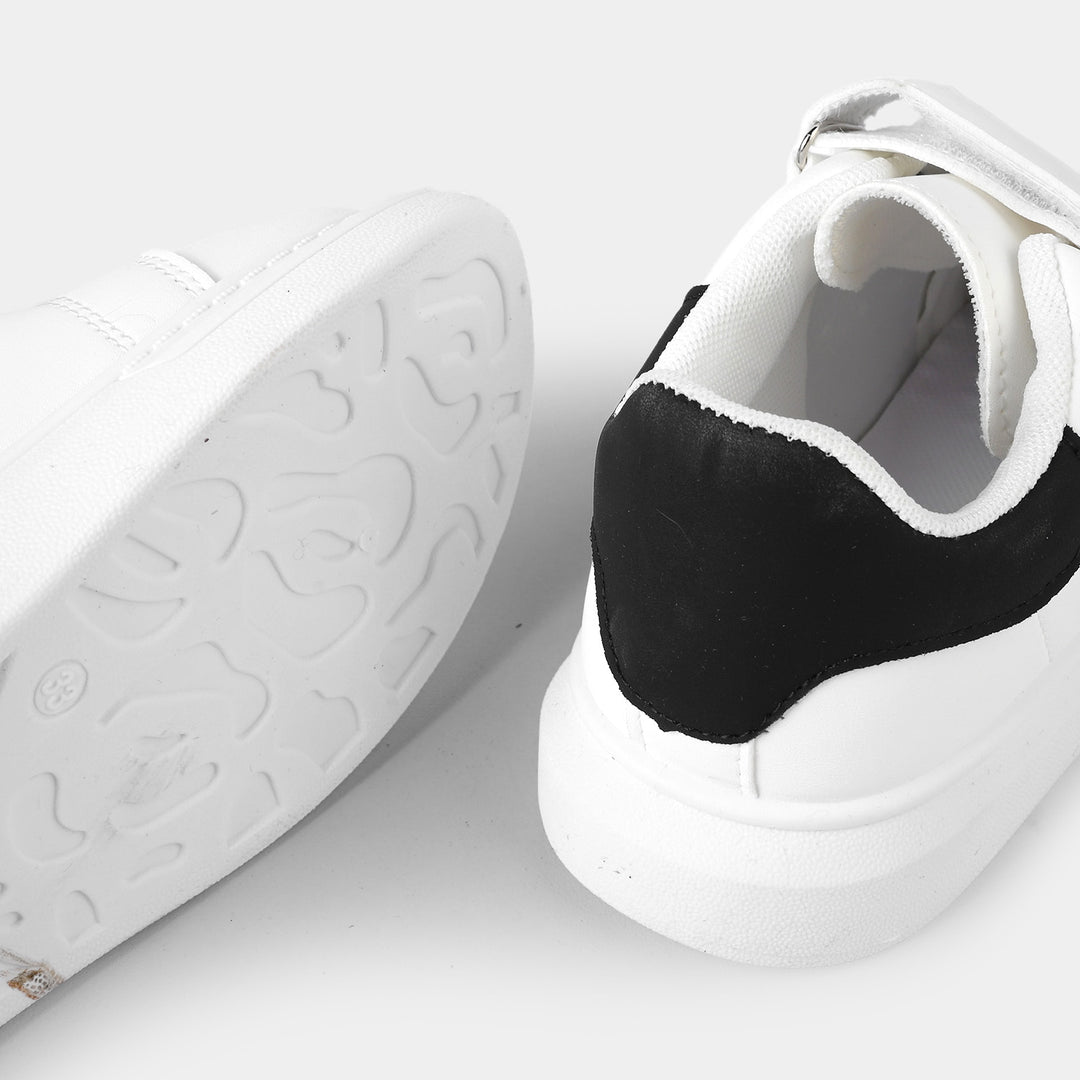 Boys Sneakers A03-White/Black