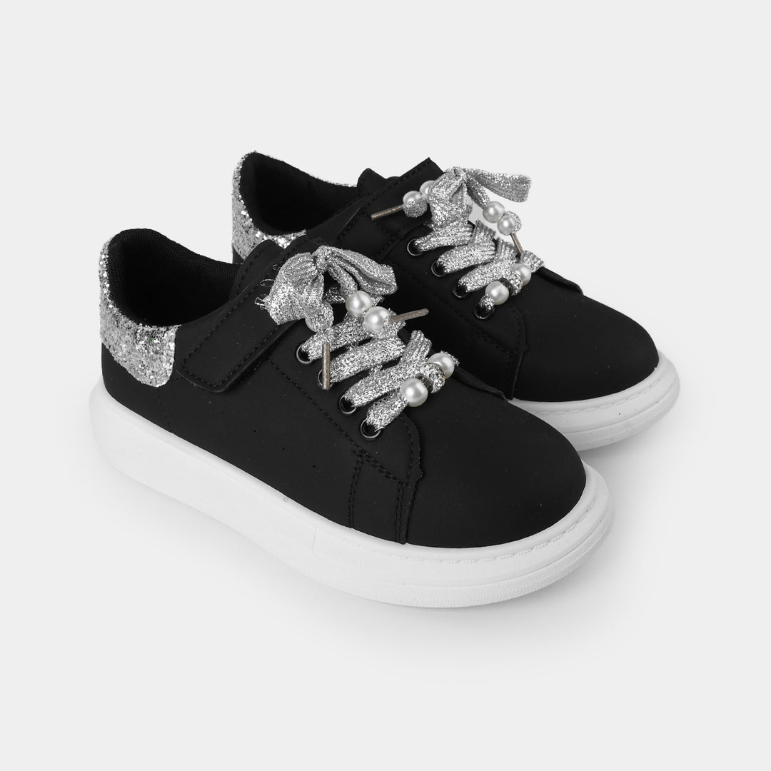 Girls Sneakers A05-BLACK